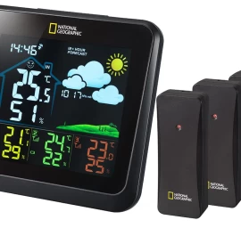 Spalvota Meteorologinė Stotis bresser National Geographic Va Su 3 Išoriniais Jutikliais