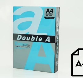 Spalvotas popierius Double A, 80g, A4, 500 lapų, Deep Blue