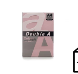 Spalvotas popierius Double A, 80g, A4, 500 lapų, Pink