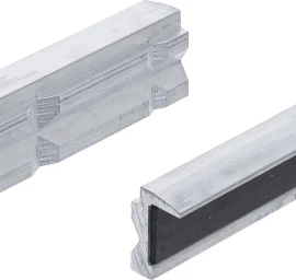 Spaustuvų lūpų apsaugos horizontalaus ir vertikalaus profilio | Aliuminis | 150 mm | 2 vnt. (9285)