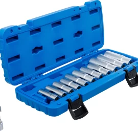 Specializuotų galvučių rinkinys su išpjova | 10 mm (3/8) | 8 - 19 mm | 12 vnt. (70988)