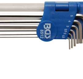 Specialus L tipo raktų rinkinys | Hex šešiakampis 1,5 - 10 mm | 9 vnt. (8512)