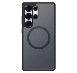 Spigen Capella Magfit Silikoninis Dėklas Samsung Galaxy S25 Ultra - Juodas