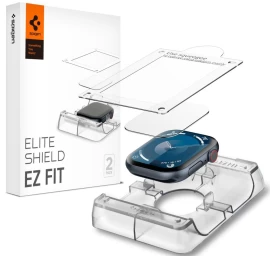 Spigen Elite Shield ez Fit Hibridinis Stiklas 2 Paketai, Skirti apple Watch 10 (42 Mm) - Skaidrus Spigen Elite Shield ez Fit Hibridinis Stiklas 2 Paketai, Skirti apple Watch 10 (42 Mm) - Skaidrus