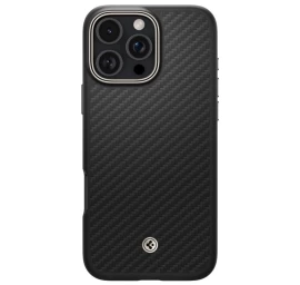 Spigen Enzo Aramid Mag Dėklas Su Magsafe, Skirtas Iphone 16 Pro - Matinės Juodos Spalvos