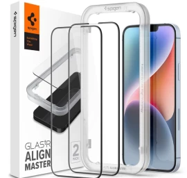 Spigen Glas Fc Alm Iphone 13/13 Pro/14 2-pack Black