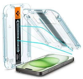 Spigen Glas.tr Ez Fit Grūdintas Stiklas Iphone 15 Plus / 16 Plus - 2 Vnt.