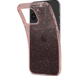 spigen Liquid Crystal Glitter Dėklas iphone 15 Pro Max - Rausvas, Skaidrus
