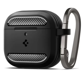 spigen Rugged Armor Dėklas airpods 4 - Juodas
