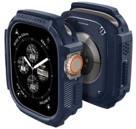 spigen Rugged Armor Dėklas apple Watch Ultra 1/2 (49 Mm) - Tamsiai Mėlynas