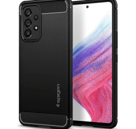 spigen Rugged Armor Dėklas, Skirtas samsung Galaxy A53 5g - Matinės Juodos Spalvos