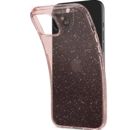 spigen Skystųjų Kristalų Blizgučių Dėklas iphone 15 Plus - Rožinis Permatomas