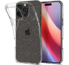 spigen Skystųjų Kristalų Dėklas iphone 16 Pro Max - Permatomas Blizgantis