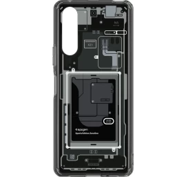 spigen Ultra Hybrid Dėklas sony Xperia 10 V - Tamsiai Pilkas (zero One Dizainas)