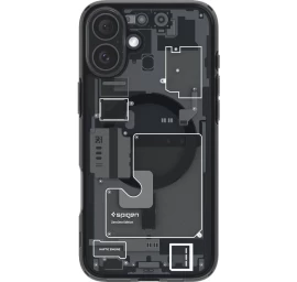 spigen Ultra Hybrid Magsafe Zero One, Skirtas iphone 16 - Tamsiai Pilkas