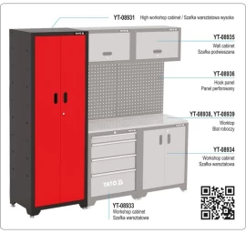 Spinta dirbtuvėms YATO YT-08931 | 660x457x2000mm