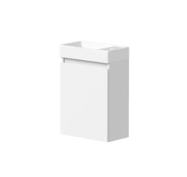 Spintelė po praustuvu Kame MINI, durelių vyriai kairėje, balta BU/40x22-L/D02-MN