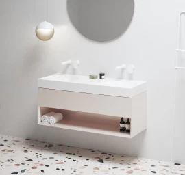 Spintelė po praustuvu Ravak SD Lite 120 Alabaster Pink X000001872