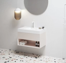 Spintelė po praustuvu Ravak SD Lite 80 Alabaster Pink X000001866