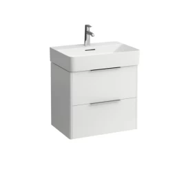 Spintelė praustuvui BASE 585x390mm su 2 stalčiais, balta matinė H4022521102601
