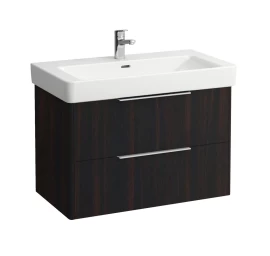 Spintelė praustuvui Laufen Base 80 cm, tamsiai ruda guoba H4023921102631