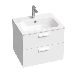 Spintelė praustuvui SD 600 Chrome balta su baltom rankenėlėm, X000001776