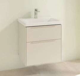 Spintelė praustuvui SUBWAY 3.0, 572x576x478 mm, su 2 stalčiais, Cashmere Grey C57802VN