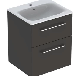 Spintelė su praustuvu Geberit Selnova SQ 55 cm, pilka tamsiai 501233001