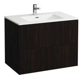 Spintelė su praustuvu Laufen Pro 80 cm, tamsi guoba H8649612631041