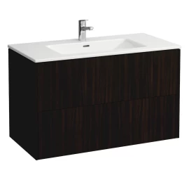 Spintelė su praustuvu Laufen Pro S 100 cm, tamsi guoba H8649622631041