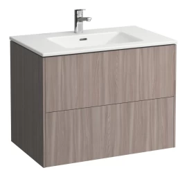 Spintelė su praustuvu Laufen Pro S 80 cm, šviesi guoba H8649612621041