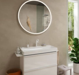 Spintelės korpusas Hansgrohe Xelu Q 78x47,5 cm, balta blizgi, 54027700