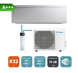 Split oro kondicionierius (oras–oras šilumos siurblys) Daikin Emura (komplektas), baltas