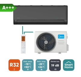 Split oro kondicionierius (oras–oras šilumos siurblys) Midea EZ (komplektas), antracito