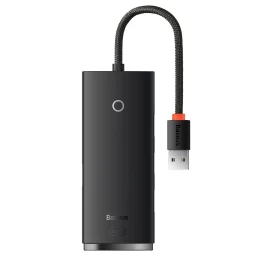 Splitter Hub Lite Serijos 4 Prievadų Usb-a į 4x Usb-a 3.0 Kabelį 25 Cm - Juodas