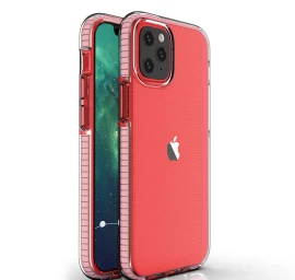 spring Case Gelinis Dėklas Su Spalvotu Rėmeliu, Skirtas iphone 12 Mini, Ryškiai Rožinės Spalvos spring Case Gelinis Dėklas Su Spalvotu Rėmeliu, Skirtas iphone 12 Mini, Ryškiai Rožinės Spalvos