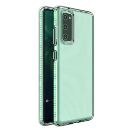 spring Case Gelinis Dėklas Su Spalvotu Rėmeliu, Skirtas samsung Galaxy S21 Ultra 5g Mint
