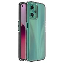 Spring Case Realme 9 Pro Silikoninis Dėklas Su Juodu Rėmelio Dangteliu