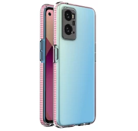 spring Case Silikoninis Dangtelis Su Ryškiai Rausvu Rėmeliu, Skirtas realme 9i, oppo A36/a76/a96 spring Case Silikoninis Dangtelis Su Ryškiai Rausvu Rėmeliu, Skirtas realme 9i, oppo A36/a76/a96