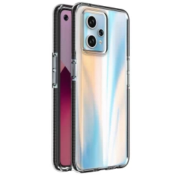 Spyruoklinis Dėklas Realme 9 Pro+ / Realme 9 Silikoninis Dėklas Su Rėmeliu Juodas