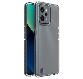 Spyruoklinis Dėklo Dangtelis Realme C31 Silikoninis Dėklas Su Juodu Rėmeliu