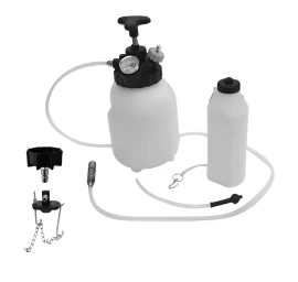 Stabdžių sistemos nuorinimo ir užpildymo įrenginys su ATF adapterių rinkinys