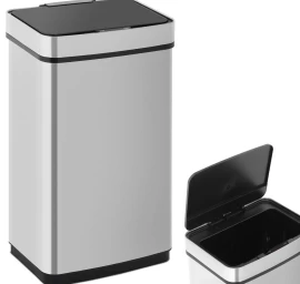 Stačiakampė Bekontaktė Automatinė šiukšliadėžė Su Judesio Jutikliu 30 Cm 60 L