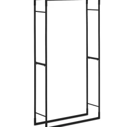 Stačiakampio Formos Metalinis Malkų Stovas Loft Iki 40 Kg 80 X 25 X 150 Cm