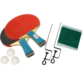 Stalo Teniso Rinkinys Enero 2 Raketės, 3 Kamuoliukai Ir Tinklelis