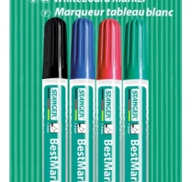 Stanger Baltos lentos žymekliai BM240 1-3 mm, 4 spalvų rinkinys 002510