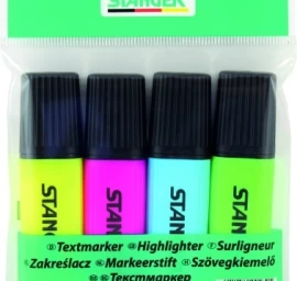 Stanger Teksto žymekliai 1-5 mm, 4 spalvų rinkinys 180009000