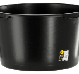 Statybinė balėja / vonelė | juoda | apvali | 60 l (06406)