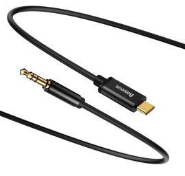 Stereofoninio Garso Kabelio Adapteris Aux 3,5 Mm Mini Jack - Usb-c 120 Cm - Juodas
