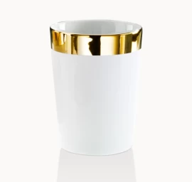 Stiklinė Decor Walther BE 50, porcelianinė balta/auksas 0846220